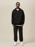 Half Zip-Up Sweatshirt Set