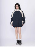 Oversized Energy Streetwear Patchwork Windbreak Jacket
