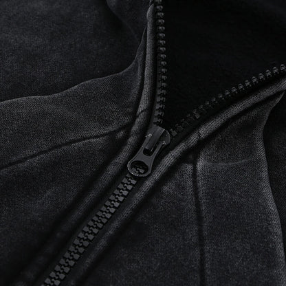 Retro Black Oversized Hoodie