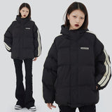 Padded Solid Hooded Puffer Jacket