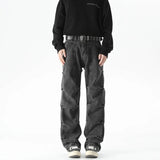 Vintage Hip Hop Pleated Denim Jeans