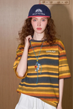 Y2K Lightweight Striped O-Neck T-Shirt