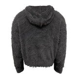Retro Cozy Knitted Half Zipper Hoodie