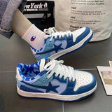 Retro Star Color Skateboard Shoes