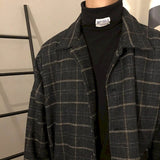 Aesthetic Plaid Men Jacket