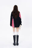 Gothic Stitched Knitted Sweater