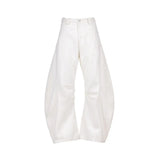 Stylish Plush Solid Color Loose Wide Pants
