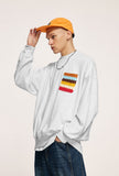 Oversized Rainbow Pocket Sweatshirts
