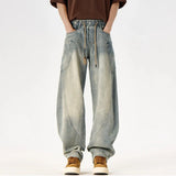 Vintage Streetwear Trendy Gradient Washed Jeans