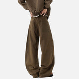 Korean Stylish Deconstruction Wide Leg Pants