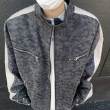 Retro Motorcycle Style Matte Leather Jacket