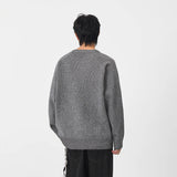 Stylish Crew Neck Knitted Jumper Sweater