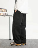 Oversized Washed Split Pocket Cargo Pants