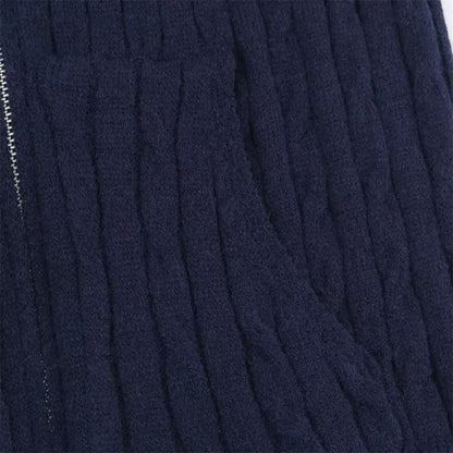 Effortless Slim Fit Zipper Hooded Cardigan
