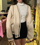 Y2K Vintage Cable-Knit Sweater