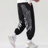 Retro Hip Hop Angel Wings Sweatpants