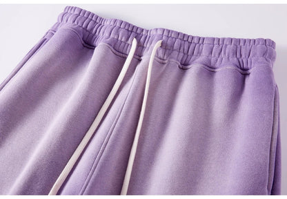 Elastic Waist Washed Sweatpants
