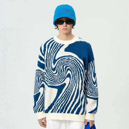 Whirlpool Knit Autumn Casual Sweater