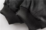 Thickened Fleece Motorcycle Leather Fur Jacket