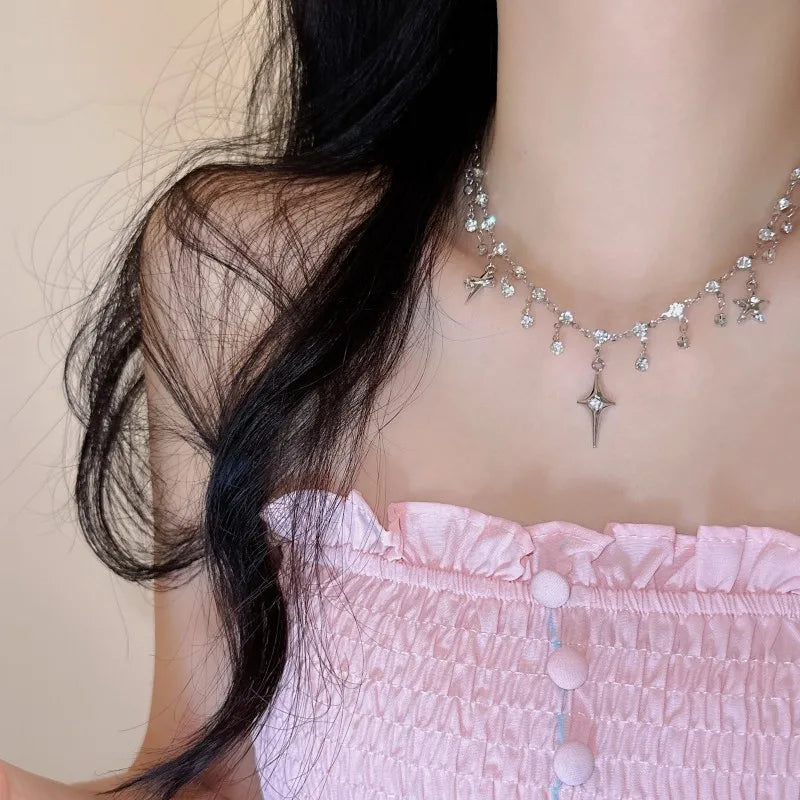 Y2K Starburst Necklace