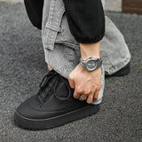 Solid Color High- Campus Casual Sneaker