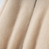 Plush Cashmere Zipper Knitwear Cardigan