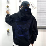 F Wave Black Solid Hoodie