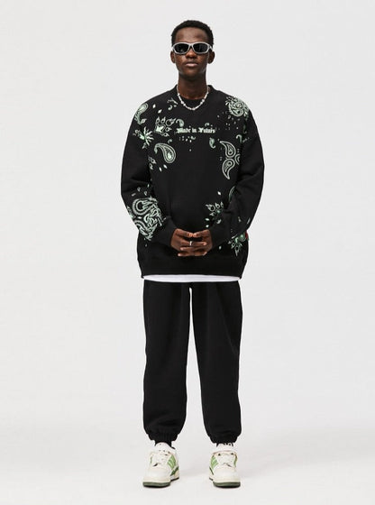 Luminous Paisley Sweatshirt