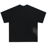 Graphic Eye Print Loose Cotton Short Sleeve T-Shirt