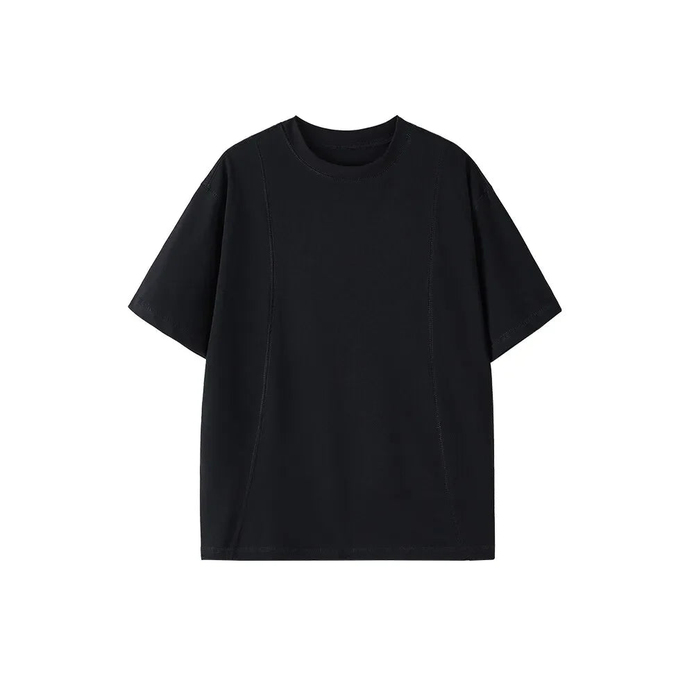 Elevated Solid Color Loose Short Sleeve T-Shirt