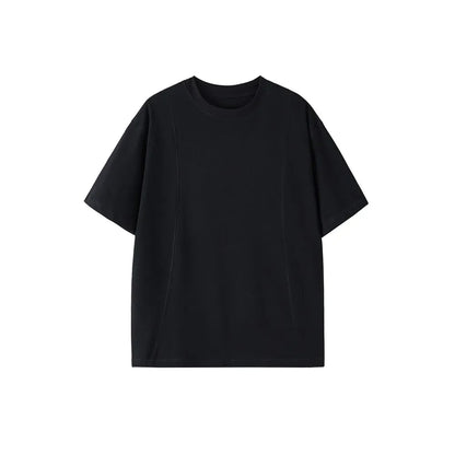 Elevated Solid Color Loose Short Sleeve T-Shirt