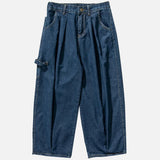 Streetwear Baggy Denim Wide Leg Cargo Jeans