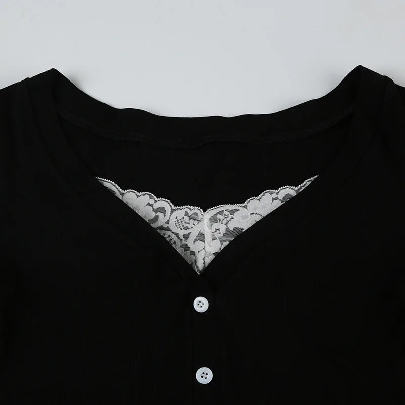 Knit Lace Corset Top