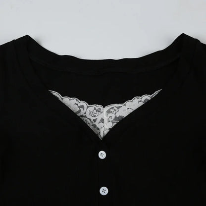 Knit Lace Corset Top