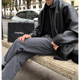 Classic Vintage PU Leather Jacket
