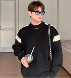 Streetwear Korean Style Round Neck Knit Sweater