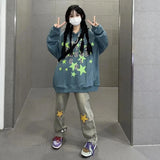 High Waist Vintage Star Hip Hop Jeans