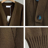 Men's Stylish Luxury Knitted Solid Color Cardigan