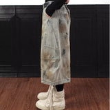 Vintage Washed High Street Dyed Wide Leg jorts