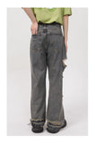 Retro Holes Jeans Denim Pants