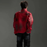 Men Retro Luxury Vintage Leather Jacket