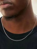 Men Stainless Steel Cuban Chain Necklace