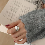 Vintage Sterling Silver Irregular Geometry Ring