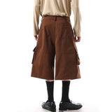 Retro American Cotton Workwear Cargo Jorts