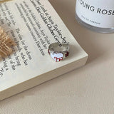 Sweet Heart Red Bow Rings