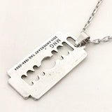 front view of the Timeless Blade Necklace