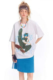 Stylish Chinese Gongfu Printed Summer T-Shirt
