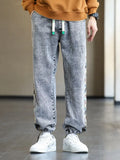 Baggy Bear Patchwork Denim Pants