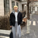 Y2K High Street Solid Color Faux Fur Jacket