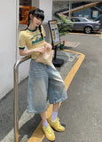 Retro Wide Leg Baggy Denim Jorts